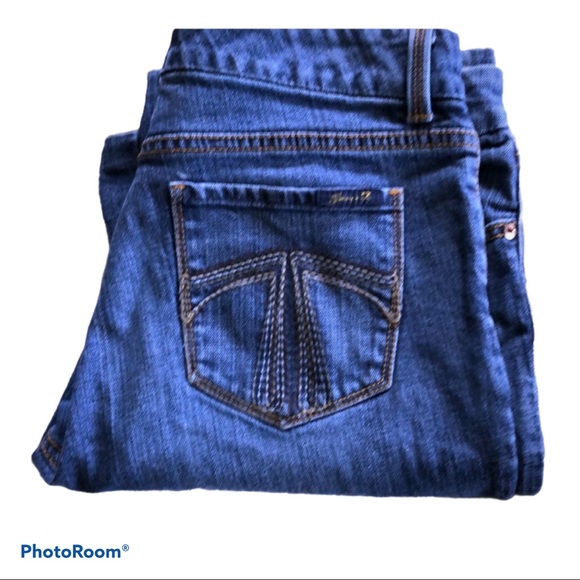 Seven7 Denim - Desert Revival Seven 7 striated Premium‎ Boot Cut Jeans Cotton Blend Size 10